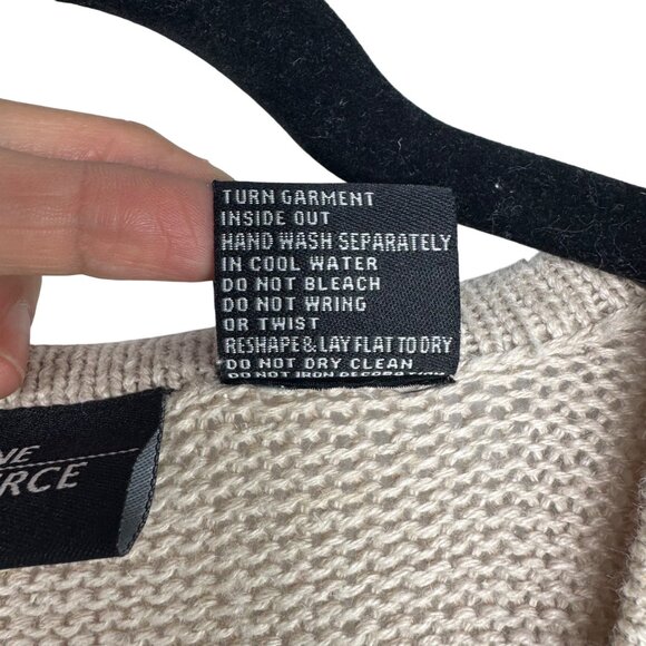 Vintage One Resource Beige Button-Up Sweater Vest Birdhouse Embroidered Sz S - Picture 5 of 8